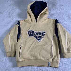 St Louis Rams Hoodie Pullover Kids Medium 5/6 Blue NFL Football Reebok